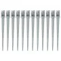 Ground spikes 12 pcs silver galvanized steel 8x8x91 cm by vidaXL, Spikes for anchoring in the ground - Ref: Foro24-145412, Pr...