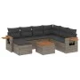 8-teiliges Gartensofa-Set und graue synthetische Rattankissen von , Gartensets - Ref: Foro24-3227054, Preis: 466,13 €, Rabatt: %