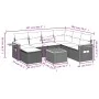 8-teiliges Gartensofa-Set und graue synthetische Rattankissen von , Gartensets - Ref: Foro24-3227054, Preis: 466,13 €, Rabatt: %
