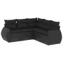 5-piece garden furniture set and black synthetic rattan cushions by , Garden sets - Ref: Foro24-3221344, Price: 376,93 €, Dis...