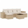 7-piece garden sofa set and beige synthetic rattan cushions by , Garden sets - Ref: Foro24-3222927, Price: 425,87 €, Discount: %
