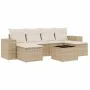 7-piece garden sofa set and beige synthetic rattan cushions by , Garden sets - Ref: Foro24-3222927, Price: 452,83 €, Discount: %