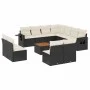 Garden sofa set 12 pieces with black synthetic rattan cushions by , Modular outdoor sofas - Ref: Foro24-3224621, Price: 653,1...