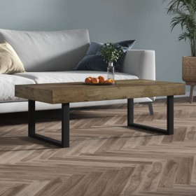 Dark brown and black MDF and iron coffee table, 120x60x40 cm. by vidaXL, Coffee table - Ref: Foro24-286103, Price: 108,66 €, ...