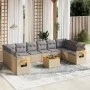 11-piece garden sofa set with beige synthetic rattan cushions by , Garden sets - Ref: Foro24-3227172, Price: 680,38 €, Discou...