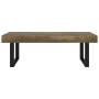 Couchtisch aus MDF und dunkelbraunem und schwarzem Eisen 120x60x40 cm von vidaXL, Couchtisch - Ref: Foro24-286103, Preis: 108...