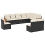 Garden sofa set 10 pieces with black synthetic rattan cushions by , Garden sets - Ref: Foro24-3227750, Price: 536,16 €, Disco...