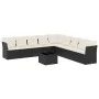 Garden sofa set 10 pieces with black synthetic rattan cushions by , Garden sets - Ref: Foro24-3217786, Price: 583,53 €, Disco...