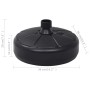 Base de sombrilla rellenable con arena/agua negro 15 L de vidaXL, Bases para sombrillas - Ref: Foro24-47854, Precio: 22,93 €,...