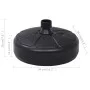 Parasol base fillable with sand/water black 15 L by vidaXL, Umbrella bases - Ref: Foro24-47854, Price: 26,28 €, Discount: %