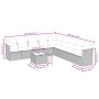 Set de sofás de jardín 10 pzas cojines ratán sintético negro de , Conjuntos de jardín - Ref: Foro24-3217786, Precio: 534,63 €...