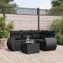 5-teiliges Gartenmöbel-Set und schwarze synthetische Rattankissen von , Gartensets - Ref: Foro24-3253652, Preis: 351,99 €, Ra...