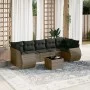 8-piece garden sofa set and gray synthetic rattan cushions by , Garden sets - Ref: Foro24-3221139, Price: 521,51 €, Discount: %