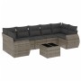 8-piece garden sofa set and gray synthetic rattan cushions by , Garden sets - Ref: Foro24-3221139, Price: 512,08 €, Discount: %