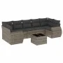 8-piece garden sofa set and gray synthetic rattan cushions by , Garden sets - Ref: Foro24-3221139, Price: 521,51 €, Discount: %