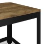Dunkelbrauner und schwarzer Couchtisch aus MDF und Eisen, 90 x 45 x 45 cm von vidaXL, Couchtisch - Ref: Foro24-286082, Preis:...