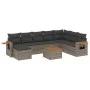 9-teiliges Gartenmöbel-Set und graue synthetische Rattankissen von , Gartensets - Ref: Foro24-3227096, Preis: 524,86 €, Rabat...