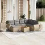 Gartensofa-Set mit beigen Kissen 8 Stück PE-Rattan von , Gartensets - Ref: Foro24-3225121, Preis: 501,90 €, Rabatt: %