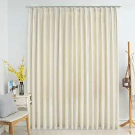 Blackout curtain with hooks cream velvet 290x245 cm by vidaXL, Curtains and curtains - Ref: Foro24-134519, Price: 47,08 €, Di...
