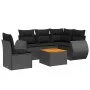 6-piece garden sofa set and black synthetic rattan cushions by , Garden sets - Ref: Foro24-3225005, Price: 413,31 €, Discount: %