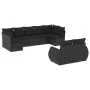 8-piece garden sofa set and black synthetic rattan cushions by , Modular outdoor sofas - Ref: Foro24-3221814, Price: 610,17 €...
