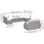 8-piece garden sofa set and black synthetic rattan cushions by , Modular outdoor sofas - Ref: Foro24-3221814, Price: 610,17 €...