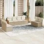 Garden sofa set with beige cushions 8 pcs PE rattan by , Garden sets - Ref: Foro24-3227570, Price: 520,13 €, Discount: %