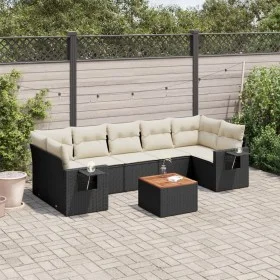 8-piece garden sofa set and black synthetic rattan cushions by , Modular outdoor sofas - Ref: Foro24-3224474, Price: 488,57 €...