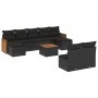 Garden sofa set 10 pieces with black synthetic rattan cushions by , Garden sets - Ref: Foro24-3228057, Price: 552,10 €, Disco...