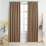 Verdunkelungsvorhänge mit Haken 2 Stück Taupe 140x225 cm von vidaXL, Vorhänge und Gardinen - Ref: Foro24-134439, Preis: 44,94...