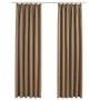 Blackout curtains with hooks 2 pieces taupe 140x225 cm by vidaXL, Curtains and curtains - Ref: Foro24-134439, Price: 44,81 €,...