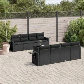 8-piece garden sofa set and black synthetic rattan cushions by , Garden sets - Ref: Foro24-3252282, Price: 651,98 €, Discount: %