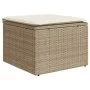 Gartensofa-Set mit beigen Kissen, 10-teilig, synthetisches Rattan von , Gartensets - Ref: Foro24-3228088, Preis: 639,05 €, Ra...