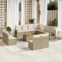 12-piece garden sofa set and brown synthetic rattan cushions by , Modular outdoor sofas - Ref: Foro24-3224623, Price: 783,32 ...