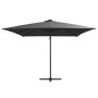 Cantilever umbrella with LED lights and gray steel pole 250x250 cm by vidaXL, Umbrellas - Ref: Foro24-46994, Price: 89,78 €, ...