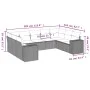 Set de muebles de jardín 9 pzas y cojines ratán sintético gris de , Conjuntos de jardín - Ref: Foro24-3222999, Precio: 567,31...