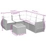 6-teiliges Gartensofa-Set und schwarze synthetische Rattankissen von , Gartensets - Ref: Foro24-3224999, Preis: 364,39 €, Rab...