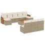 11-teiliges Gartensofa-Set mit beigen synthetischen Rattankissen von , Gartensets - Ref: Foro24-3228074, Preis: 652,53 €, Rab...