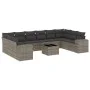 11-piece garden sofa set and gray synthetic rattan cushions by , Garden sets - Ref: Foro24-3223079, Price: 668,96 €, Discount: %
