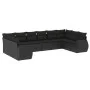 Gartensofa-Set 10-teilig mit schwarzen synthetischen Rattankissen von , Gartensets - Ref: Foro24-3254202, Preis: 618,65 €, Ra...