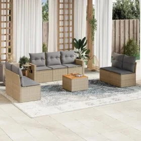 Gartensofa-Set mit beigen Kissen 8 Stück PE-Rattan von , Modulare Sofas für den Außenbereich - Ref: Foro24-3224519, Preis: 47...