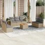 Gartensofa-Set mit beigen Kissen 8 Stück PE-Rattan von , Modulare Sofas für den Außenbereich - Ref: Foro24-3224519, Preis: 47...