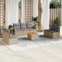 Gartensofa-Set mit beigen Kissen 8 Stück PE-Rattan von , Modulare Sofas für den Außenbereich - Ref: Foro24-3224519, Preis: 44...