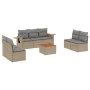Gartensofa-Set mit beigen Kissen 8 Stück PE-Rattan von , Modulare Sofas für den Außenbereich - Ref: Foro24-3224519, Preis: 47...