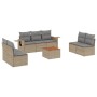 Gartensofa-Set mit beigen Kissen 8 Stück PE-Rattan von , Modulare Sofas für den Außenbereich - Ref: Foro24-3224519, Preis: 44...