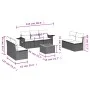 Gartensofa-Set mit beigen Kissen 8 Stück PE-Rattan von , Modulare Sofas für den Außenbereich - Ref: Foro24-3224519, Preis: 47...