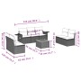 Gartensofa-Set mit beigen Kissen 8 Stück PE-Rattan von , Modulare Sofas für den Außenbereich - Ref: Foro24-3224519, Preis: 44...