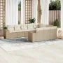Garden sofa set with beige cushions 10 pieces synthetic rattan by , Garden sets - Ref: Foro24-3223087, Price: 680,25 €, Disco...