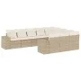 Garden sofa set with beige cushions 10 pieces synthetic rattan by , Garden sets - Ref: Foro24-3223087, Price: 680,25 €, Disco...