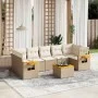 Juego de sofás de jardín con cojines beige 8 pzas ratán PE de , Conjuntos de jardín - Ref: Foro24-3226653, Precio: 599,91 €, ...